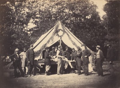 Driftstelt, Camp Letterman, Gettysburg, Pennsylvania, 1863. af Possibly by Weaver Brothers.