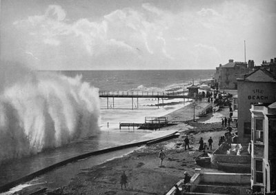 Et stort hav ved Bognor, c1896 af Poulton and Co