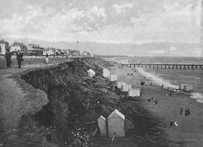 Clacton: The Beach, c1896 af Poulton and Co