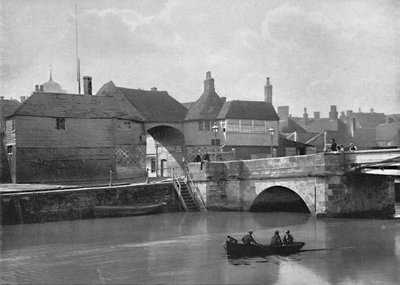Sandwich: The Old Bridge and Barbican, c1896 af Poulton and Co