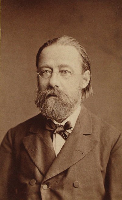 Portræt af komponisten Bedrich Smetana, 1878. af Prague . Photo studio J. Mulac