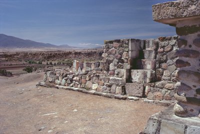 En trappe sat i en væg, sen post-klassisk periode af Pre Columbian