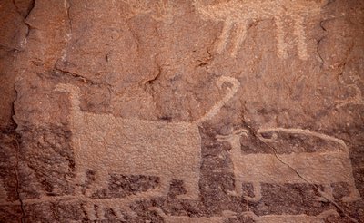 Helleristninger, Chaco Culture National Historical Park, 2014 (foto) af Precolombian Precolombian
