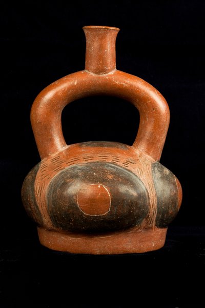 Rød keramik / præcolumbiansk kunst (terrakotta) af Precolombian Precolombian