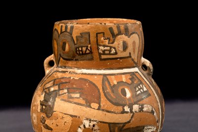 Vase / Huari- eller Wari-kultur (terrakotta) af Precolombian Precolombian