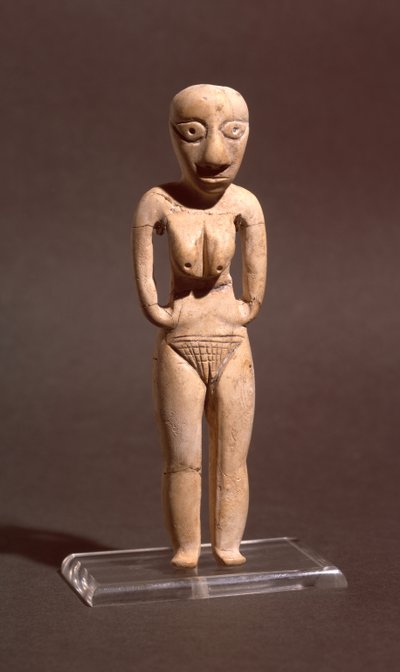 Figur af en nøgen kvinde, fra den badariske eller tidlig neolitiske periode, ca. 4000 f.Kr. af Predynastic Period Egyptian