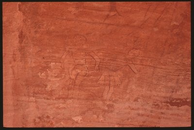Menneskelige figurer (klippemaleri) af Prehistoric