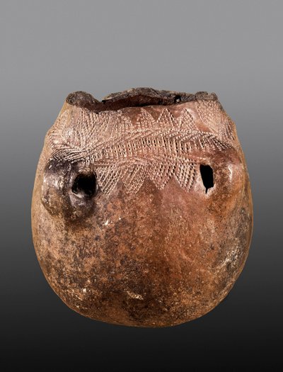 Forhistorie: keramisk vase, neolitisk. Kommer fra Cacin (keramik) af Prehistoric Prehistoric