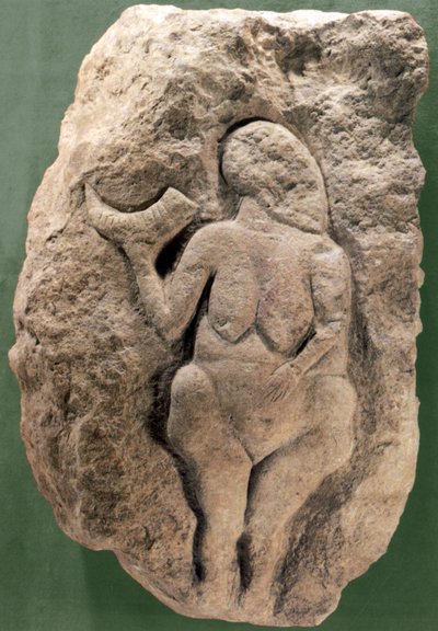 Venus de Laussel aka Venus har hornet af Prehistoric Prehistoric