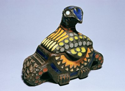 Dueboks fra Talashkino-værkstederne, ca. 1908 (bronze og emalje) af Princess Maria Tenisheva