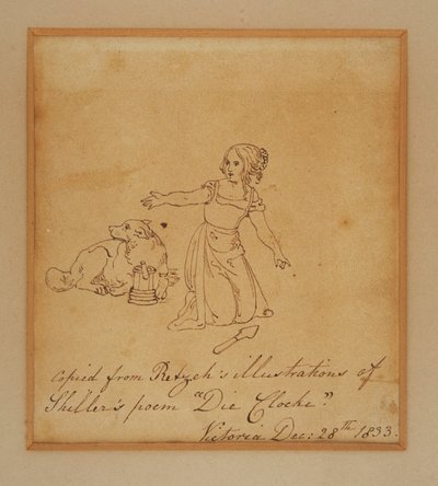 Skitse af prinsesse Victoria af Princess Royal (1840 1901) Victoria