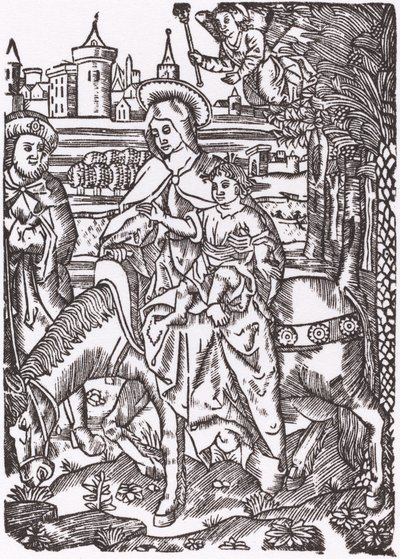 Flugten til Egypten af Probably French 16th Century