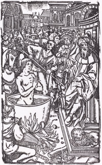 En helgens martyrium af Probably French 16th Century
