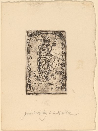 Madonna og barn af Probably Netherlandish 15th Century