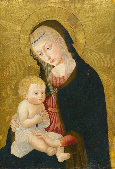 Madonna og barn, efter 1445 (tempera og bladguld på panel) af Pseudo Jacopino di Francesco