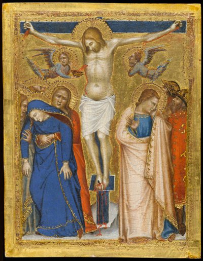 Korsfæstelsen, ca. 1330 (tempera og bladguld på panel) af Puccio and Stefano Capanna