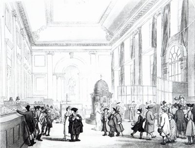 Bank of England, Great Hall, fra Ackermanns 