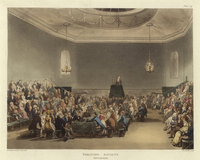 Debatselskab af Pugin and Rowlandson