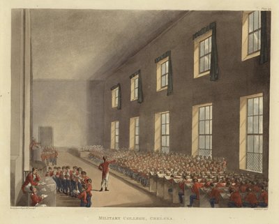 Militærhøjskolen af Pugin and Rowlandson
