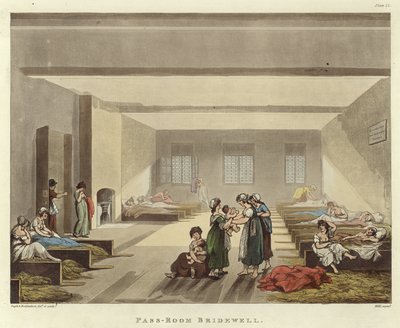 Pass rooom Bridewell af Pugin and Rowlandson