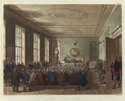 Landbrugsforeningen af Pugin and Rowlandson