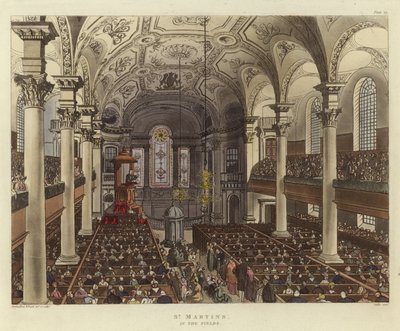 St Martins på markerne af Pugin and Rowlandson