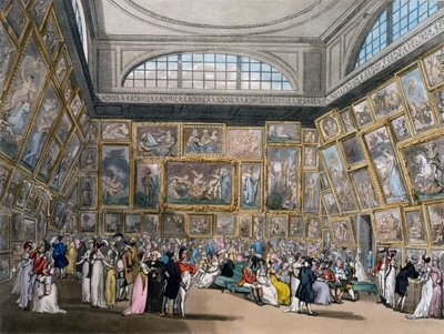 Udstillingslokalet i Somerset House, London Ackermanns 