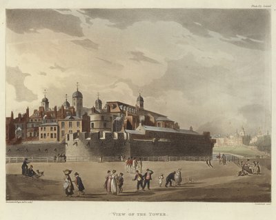 Udsigt over tårnet af Pugin and Rowlandson