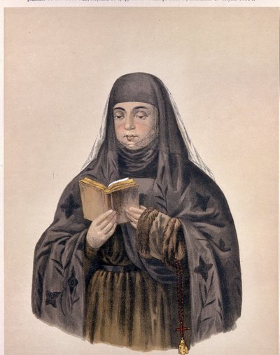Portræt af Tsarina Eudoxia Feodorovna Lopukhina (Eudoxie Lopoukine (ou Lopoukhine) af Pyotr Fyodorovich Borel