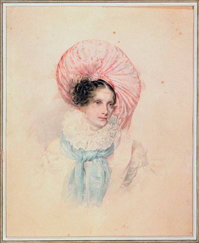 Portræt af kejserinde Alexandra Feodorovna (Fiodorovna) (Charlotte af Preussen af Pyotr Fyodorovich Sokolov
