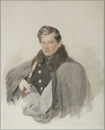 Portræt af grev Sergei Vasilyevich Trubetskoy 1815-1859, 1835 af Pyotr Fyodorovich Sokolov