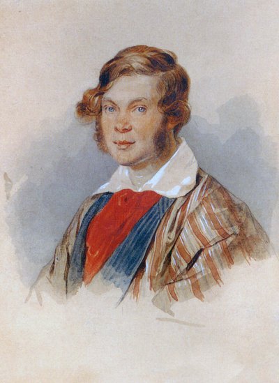 Portræt af digteren Prins Pyotr A. Vyazemsky 1792-1878, 1830