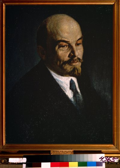 Portræt af Vladimir Lenin af Pyotr Ivanovich Kelin