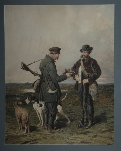 Jægere, 1864 af Pyotr Petrovich Sokolov