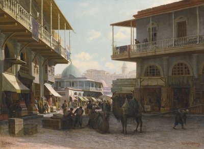 Udsigt over Tiflis, 1874 af Pjotr ​​​​Petrowitsch Wereschtschagin