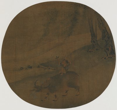 Dreng på en vandbøffel, Ming-dynastiet, 16.-17. århundrede. af Qin Shunyou