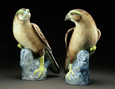 Et par famille rosenhøge (porcelæn) af Qing Dynasty Chinese School