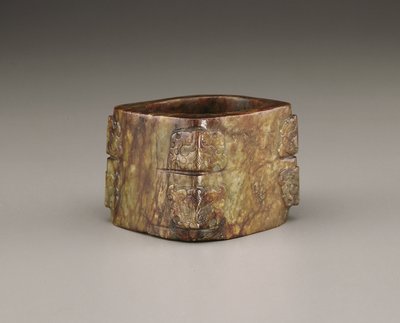 Cong (jade) af Qing Dynasty Chinese School