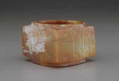 Cong (jade (nefrit)) af Qing Dynasty Chinese School