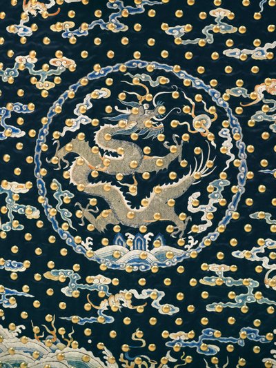 Sjælden kejserlig vagtmands ceremonielle uniform, Qianlong / Jiaqing-periode af Qing Dynasty Chinese School