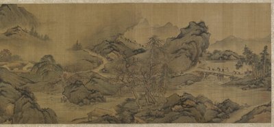 Rejser i bjerge og vandløb af Qing Dynasty Chinese School