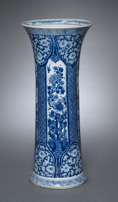 Vase med betræk, 1662-1722 af Qing Dynasty Chinese School
