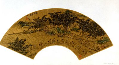 Samlingen i orkidé-pavillonen af Qiu Ying