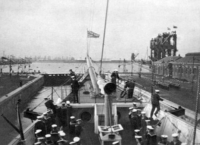 Åbningen af Alexandra Dock i Cardiff i 1907 1908. af Queen Alexandra
