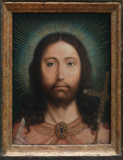 Kristus Salvator Mundi af Quentin Massys or Matsys