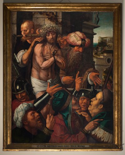 Ecce Homo. Quinten Metsys. 1500-tallet (olie på træ) af Quentin Massys or Matsys