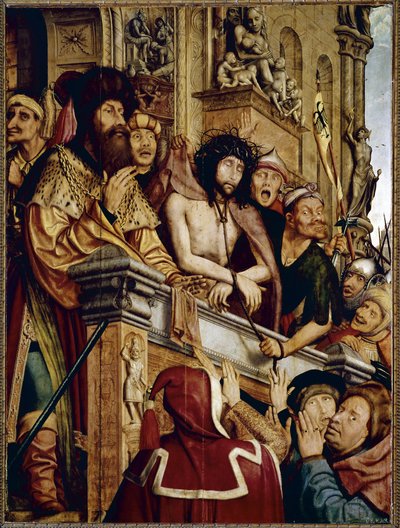 Ecce Homo, Kristus præsenteret for folket. (olie på panel af Quentin Massys or Metsys