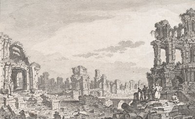 Ruines de Cumes, 1700-tallet. af Quentin Pierre Chedel