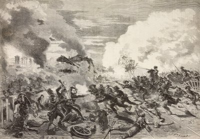 Ankomst af General Fantis division, Battle of Magenta, 4. juni af Quinto Cenni