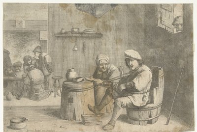 Violinspiller i en bar af Quirin Boel